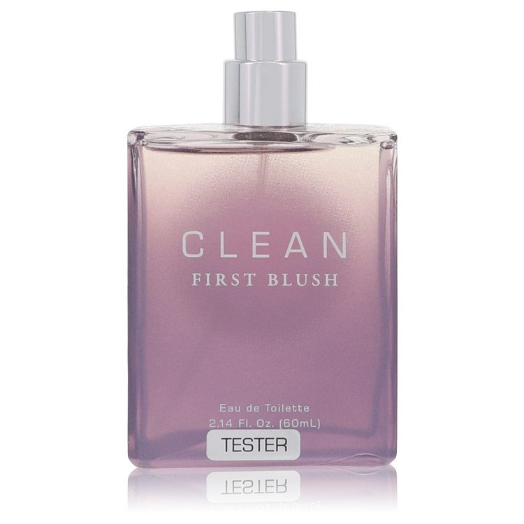 לְנַקוֹת Clean First Blush Eau De Toilette Spray (Tester) By Clean [ייבוא מקביל]