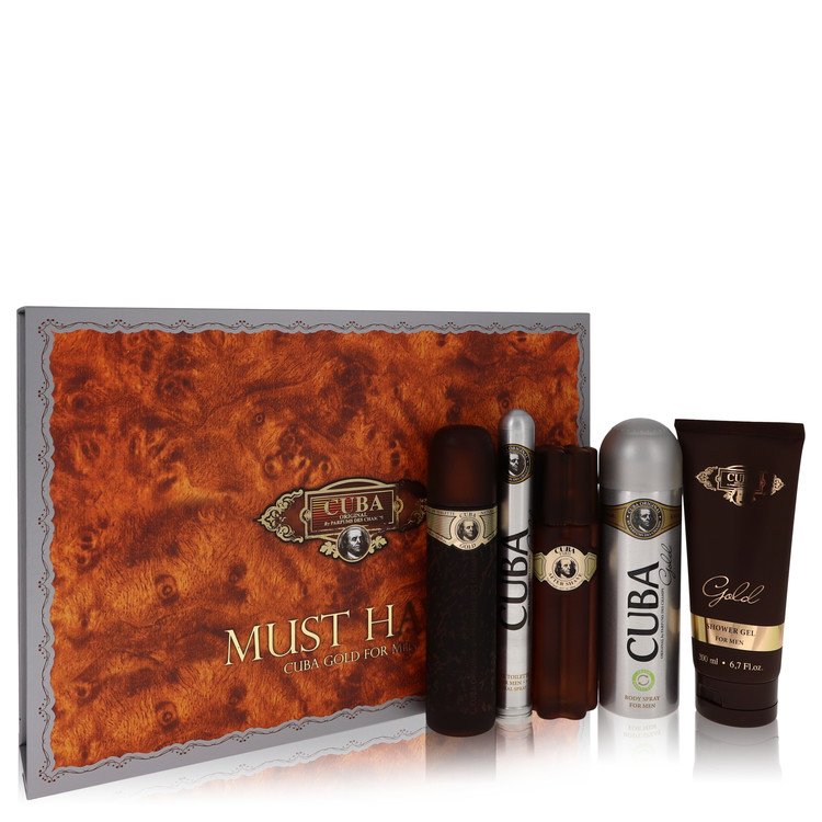Fragluxe Cuba Gold Gift Set By Fragluxe [ייבוא מקביל]