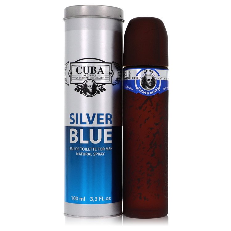 Fragluxe Cuba Silver Blue Eau De Toilette Spray By Fragluxe [ייבוא מקביל]