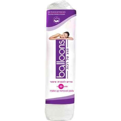 פדים להסרת איפור בלונס BALLONS צמר גפן.