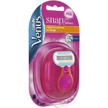 ונוס סנאפ אימברייס מכשיר גילוח לנסיעות + סכין Gillette Venus.