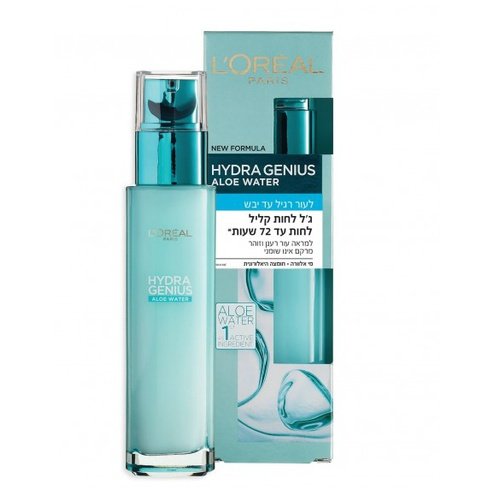 לוריאל פריז ג'ל לחות Hydra Genius 72 שעות לעור רגיל עד מעורב