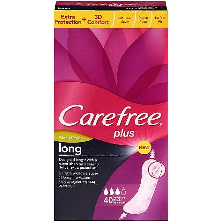 מגני תחתון לונג פלוס CAREFREE קרפרי 40 יחידות L XL