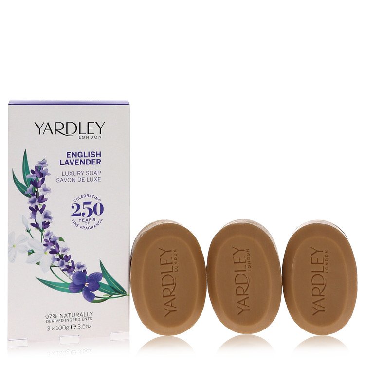 יארדלי לונדון English Lavender 3 x 3.5 oz Soap By Yardley London [ייבוא מקביל]