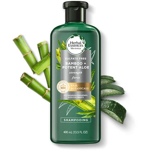 ‫הרבל אסנס - שמפו אלוורה ובמבוק - ללא סולפטים‬