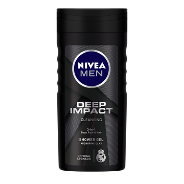 Deep Impact דיפ אימפקט ניואה ג'ל רחצה לגבר NIVEA 250מ"ל.