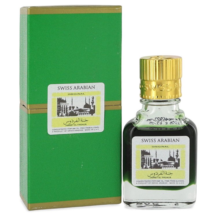 ערבית שוויצרית Jannet El Firdaus Concentrated Perfume Oil Free From Alcohol (Unisex Green Attar) By Swiss Arabian [ייבוא מקביל]