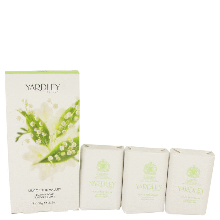 יארדלי לונדון Lily Of The Valley Yardley 3 x 3.5 oz Soap By Yardley London [ייבוא מקביל]