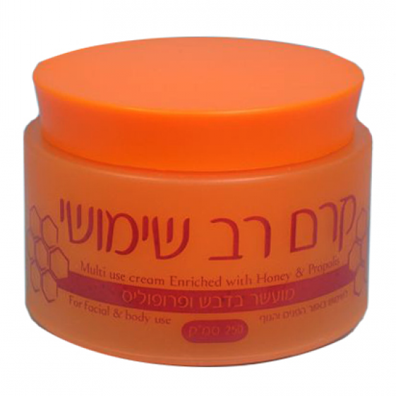 דבש ופרופוליס - קרם רב שימושי 250 מ״ל.