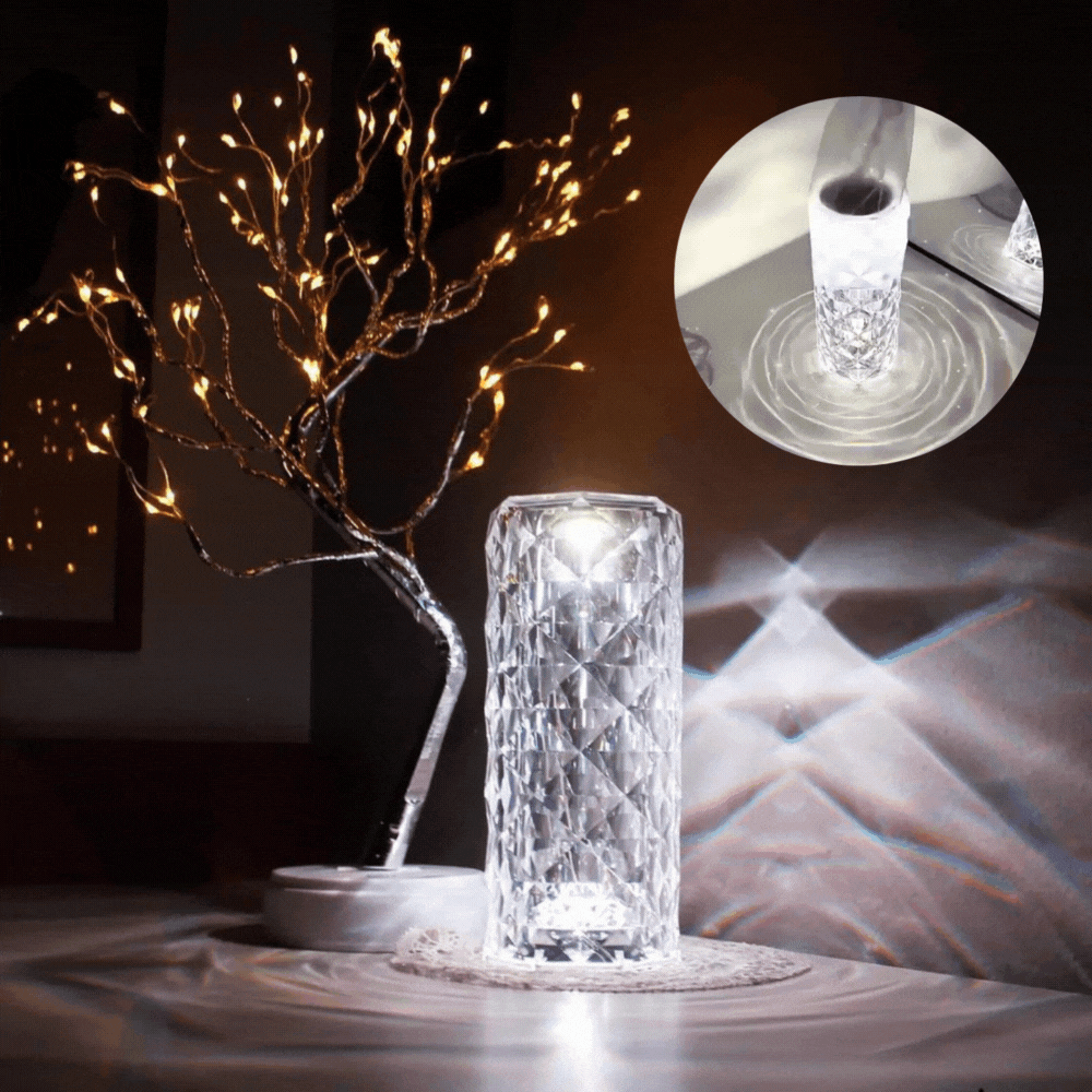 Crystal Rose™- מנורת קריסטל עם בקרת מגע