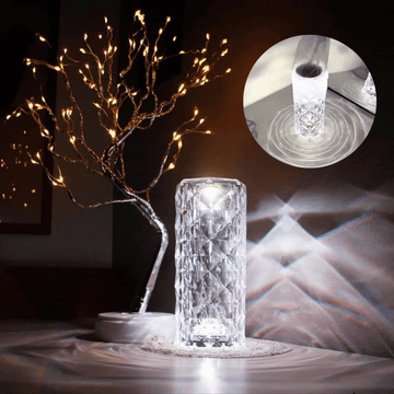 Crystal Rose™- מנורת קריסטל עם בקרת מגע