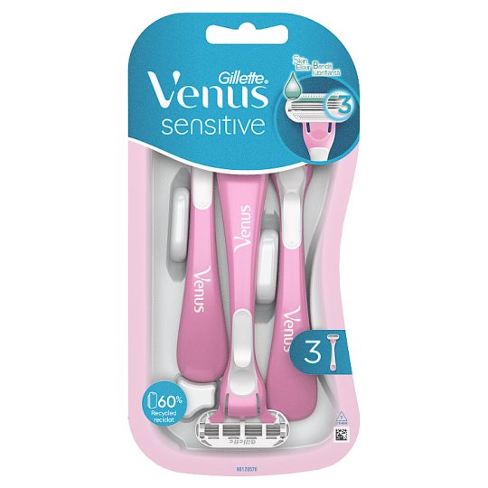 ונוס סנסטיב סכיני גילוח חד פעמיים X 3  ג'ילט Gillette Venus
