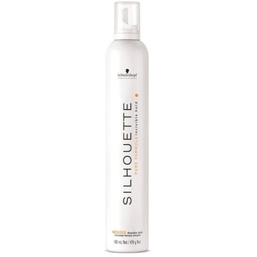 מוס סילואט לאחיזה גמישה שוורצקופף Silhouette Flexible Hold Mousse Schwarzkopf Professional לעיצוב טבעי וברק 500 מ"ל
