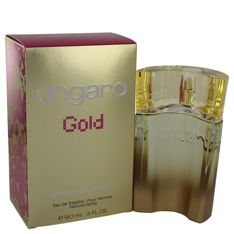 אונגרו Ungaro Gold Eau De Toilette Spray By Ungaro [ייבוא מקביל]