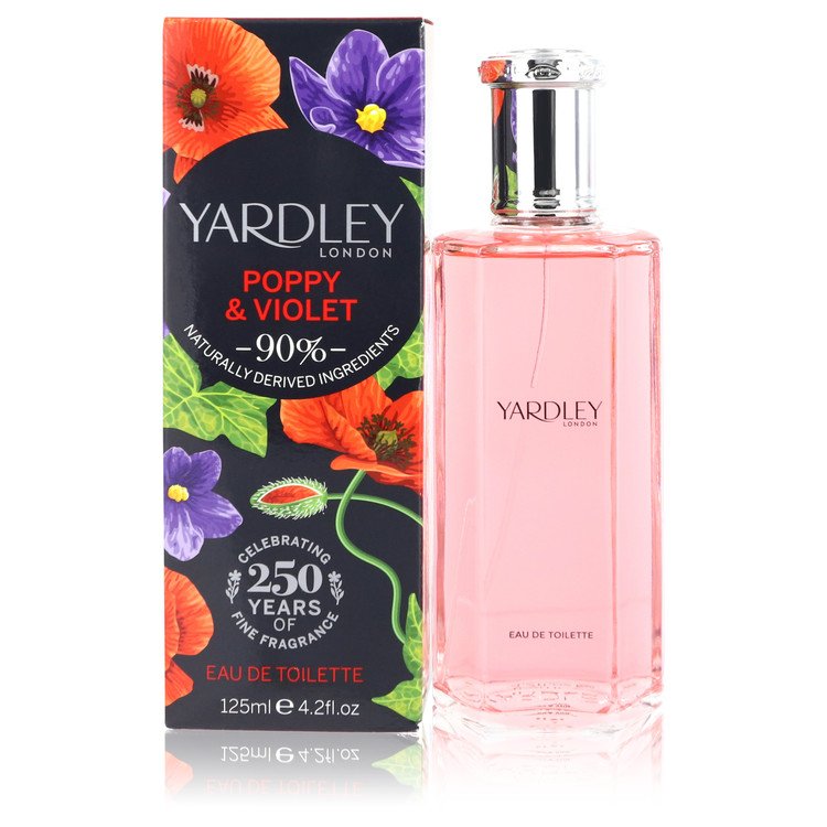 יארדלי לונדון Yardley Poppy & Violet Eau De Toilette Spray By Yardley London [ייבוא מקביל]