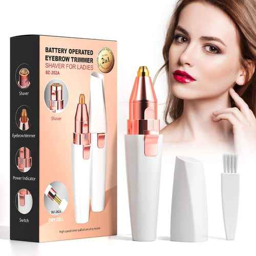 שתיים באחד | מסדר גבות מקצועי | מסיר שיער ללא כאב.