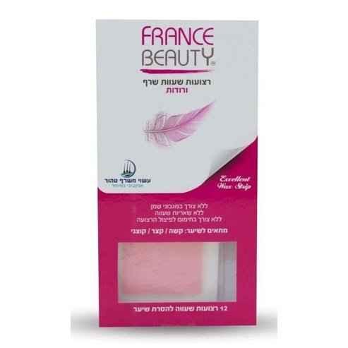 רצועות שעווה פראנס ביוטי שרף וורודות.