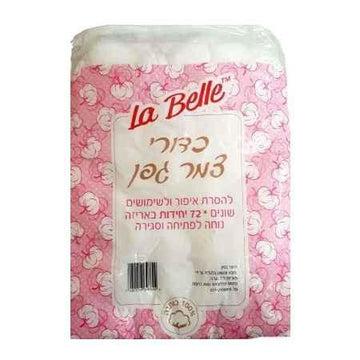 לה בל כדורי צמר גפן יחידות 72 יחידות La Belle.