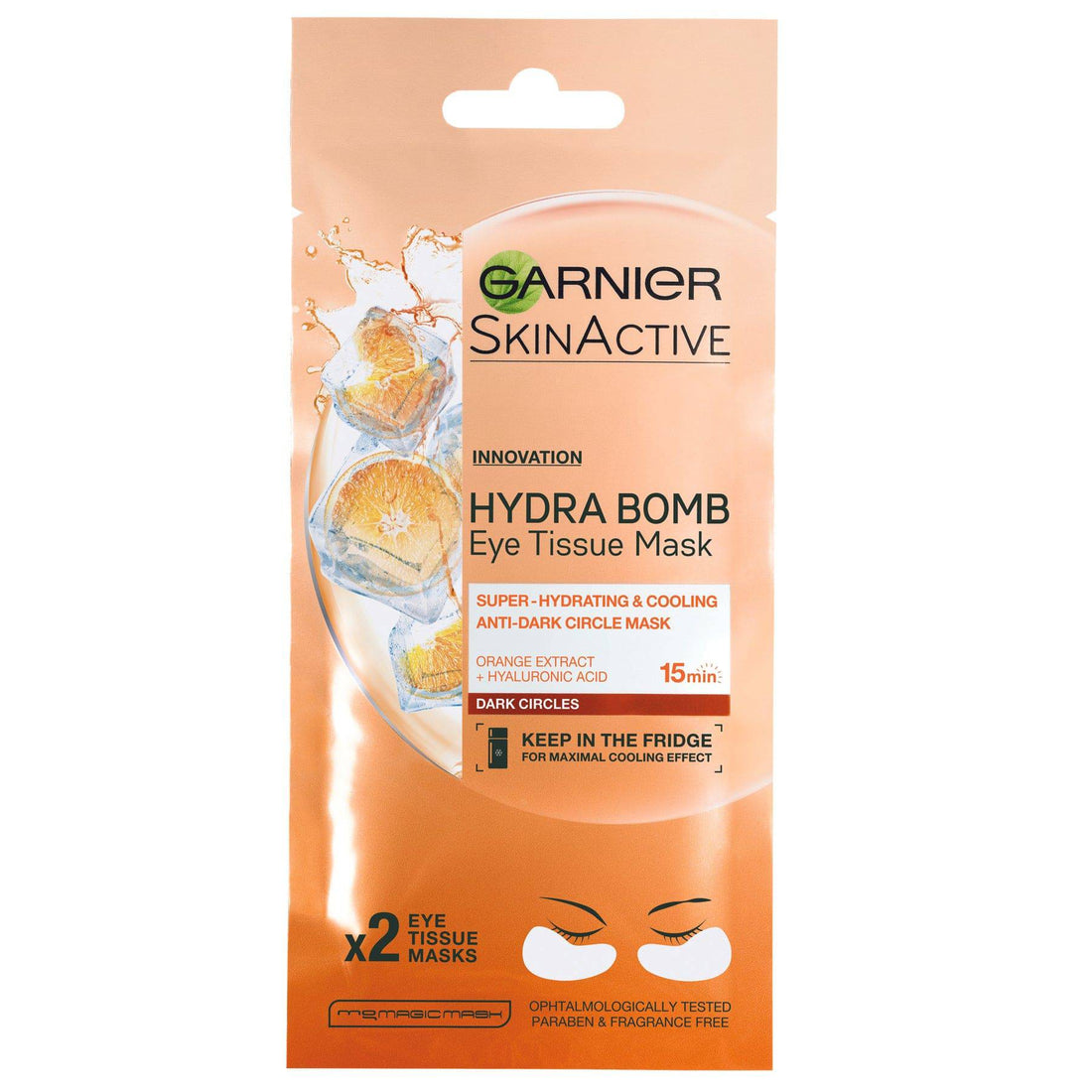 מסכת עיניים סקין אקטיב גרנייה עם חומצה היאלורונית