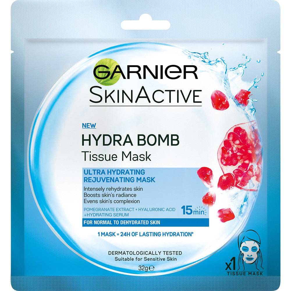 גרנייה  GARNIER Garnier Tissue Mask Pomeganate Blue- מסכה לפנים טישו מסק רימונים