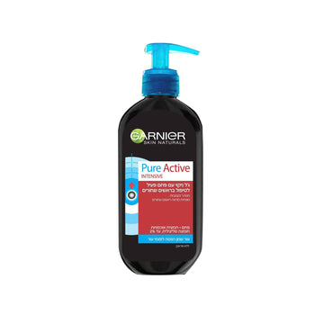 ג'ל ניקוי פנים גרנייה PURE ACTIVE עם חומצה סיליצילית 200 מ"ל | Garnier.