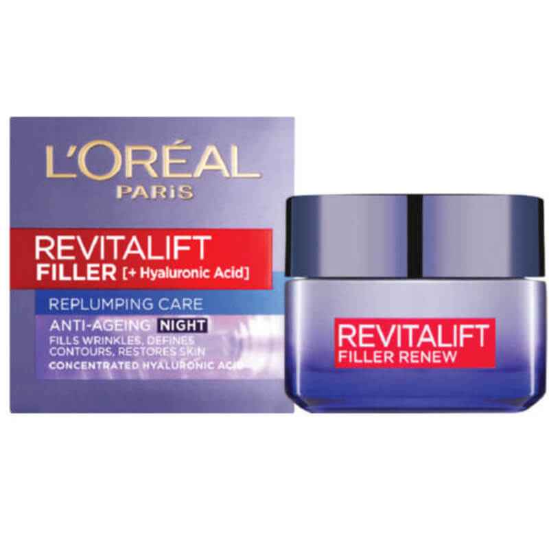 Revitatlift Filler Night Cream-קרם לילה L'Oréal Paris | לוריאל פריס.