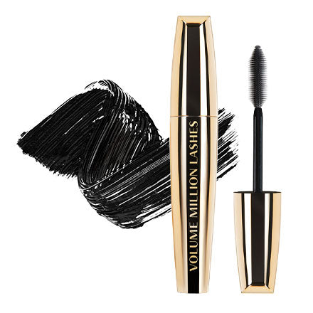 מסקרה ווליום מיליון לאשס לוריאל פריז - שחור/חום