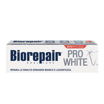 ביורפייר | Biorepair Pro White - משחת שיניים הלבנה 75 מ"ל